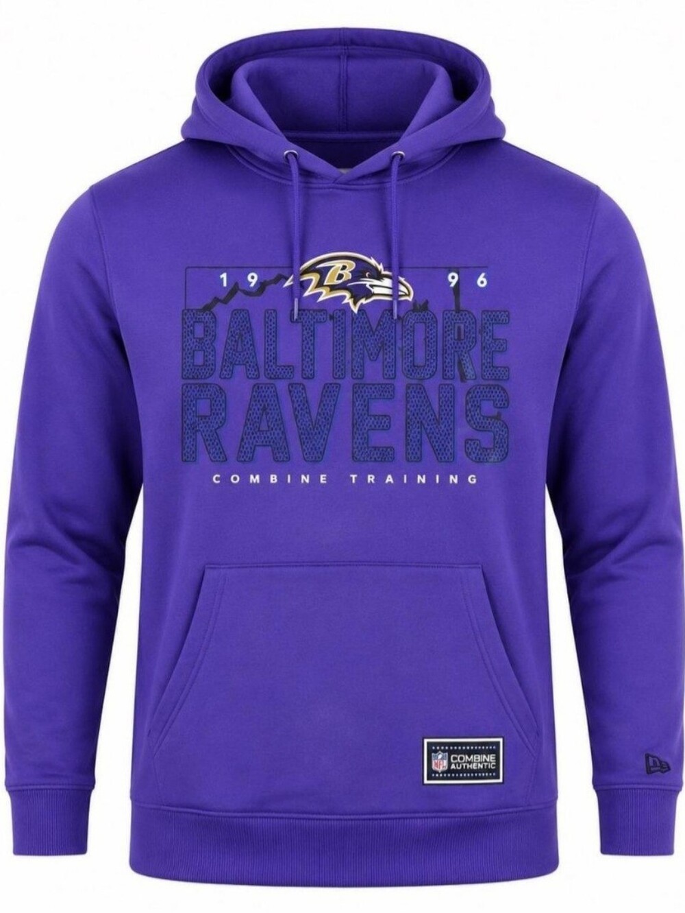 NFL Baltimore Ravens Combine Training Hoodie Purple Mens Sweatshirt Pullover